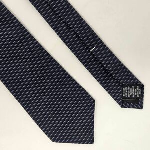 THEORY SILK WOOL TIE BLUE WHITE CHECK STRIPE HAND MADE IN USA 2.5" X 57" SKINNY
